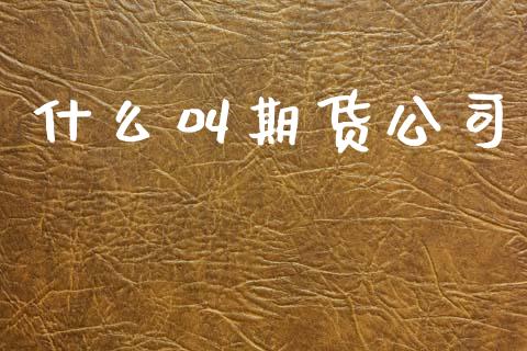 什么叫期货公司_https://cj007.lansai.wang_全球市场_第1张