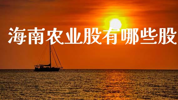 海南农业股有哪些股_https://cj007.lansai.wang_外汇交易_第1张