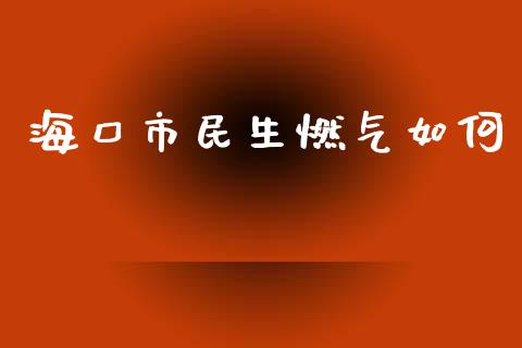 海口市民生燃气如何_https://cj007.lansai.wang_期货开户_第1张