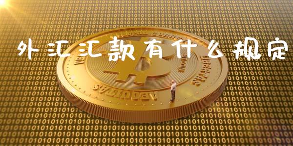 外汇汇款有什么规定_https://cj007.lansai.wang_全球市场_第1张