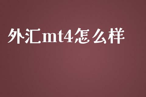 外汇mt4怎么样_https://cj007.lansai.wang_财经新闻_第1张