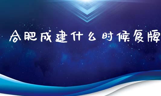 合肥成建什么时候复牌_https://cj007.lansai.wang_金融监管_第1张