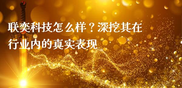 联奕科技怎么样？深挖其在行业内的真实表现_https://cj007.lansai.wang_债券资讯_第1张
