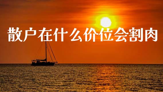 散户在什么价位会割肉_https://cj007.lansai.wang_财经新闻_第1张