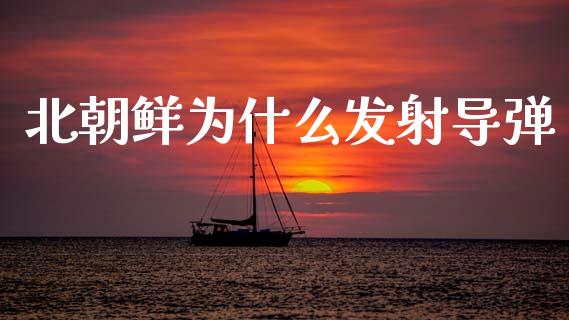 北朝鲜为什么发射导弹_https://cj007.lansai.wang_期货开户_第1张