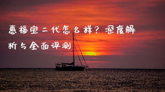 惠福宝二代怎么样？深度解析与全面评测_https://cj007.lansai.wang_全球市场_第1张