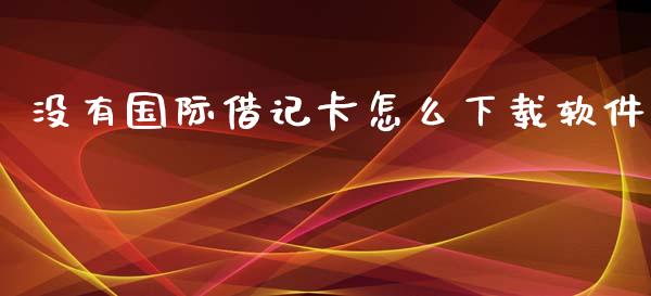 没有国际借记卡怎么下载软件_https://cj007.lansai.wang_债券资讯_第1张