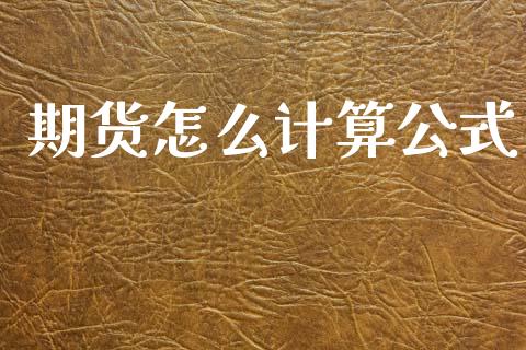 期货怎么计算公式_https://cj007.lansai.wang_债券资讯_第1张