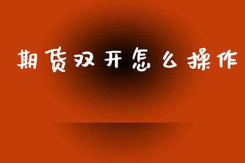 期货双开怎么操作_https://cj007.lansai.wang_金融监管_第1张