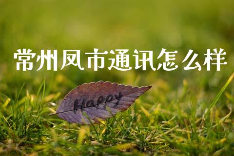 常州凤市通讯怎么样_https://cj007.lansai.wang_金融监管_第1张