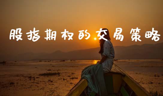股指期权的交易策略_https://cj007.lansai.wang_外汇交易_第1张