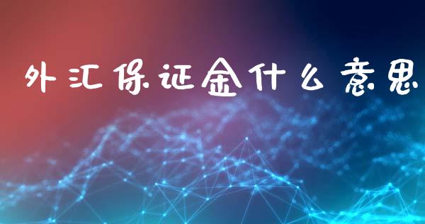外汇保证金什么意思_https://cj007.lansai.wang_债券资讯_第1张
