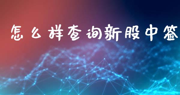 怎么样查询新股中签_https://cj007.lansai.wang_期货开户_第1张