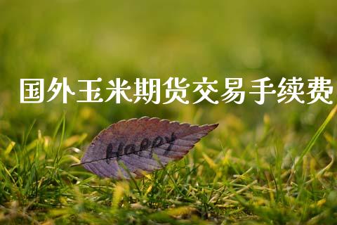 国外玉米期货交易手续费_https://cj007.lansai.wang_全球市场_第1张