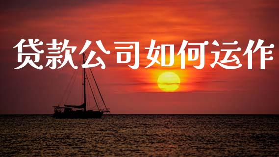 贷款公司如何运作_https://cj007.lansai.wang_财经新闻_第1张