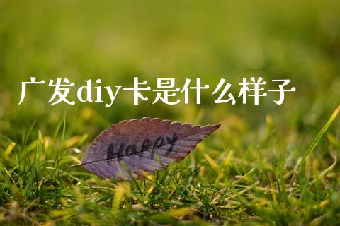 广发diy卡是什么样子_https://cj007.lansai.wang_外汇交易_第1张