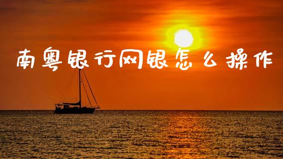 南粤银行网银怎么操作_https://cj007.lansai.wang_期货开户_第1张