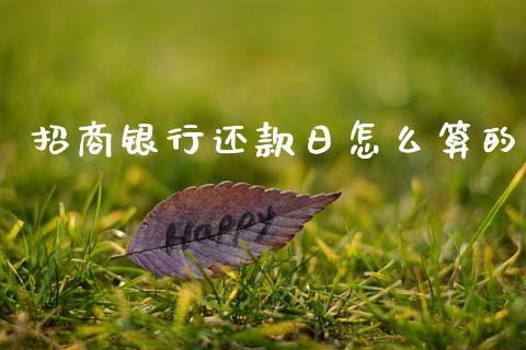 招商银行还款日怎么算的_https://cj007.lansai.wang_期货开户_第1张