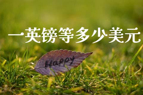 一英镑等多少美元_https://cj007.lansai.wang_金融监管_第1张