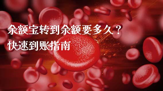 余额宝转到余额要多久？ 快速到账指南_https://cj007.lansai.wang_金融监管_第1张