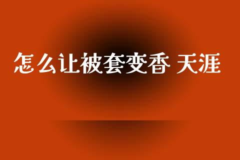 怎么让被套变香 天涯_https://cj007.lansai.wang_财经新闻_第1张