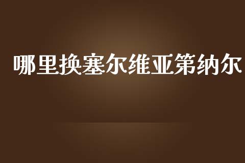 哪里换塞尔维亚第纳尔_https://cj007.lansai.wang_全球市场_第1张