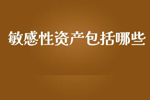 敏感性资产包括哪些_https://cj007.lansai.wang_债券资讯_第1张
