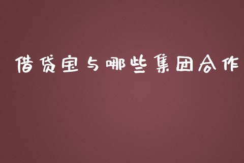 借贷宝与哪些集团合作_https://cj007.lansai.wang_全球市场_第1张