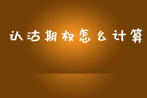 认沽期权怎么计算_https://cj007.lansai.wang_债券资讯_第1张