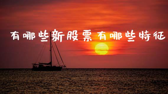 有哪些新股票有哪些特征_https://cj007.lansai.wang_财经新闻_第1张