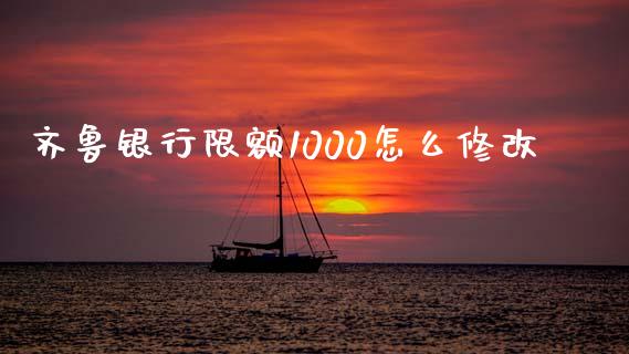 齐鲁银行限额1000怎么修改_https://cj007.lansai.wang_期货开户_第1张