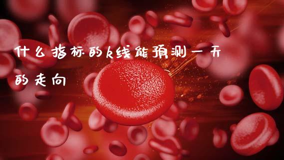 什么指标的k线能预测一天的走向_https://cj007.lansai.wang_期货开户_第1张