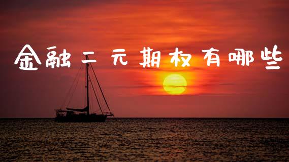 金融二元期权有哪些_https://cj007.lansai.wang_期货开户_第1张