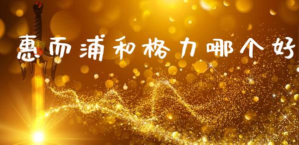 惠而浦和格力哪个好_https://cj007.lansai.wang_期货开户_第1张