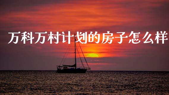 万科万村计划的房子怎么样_https://cj007.lansai.wang_期货开户_第1张