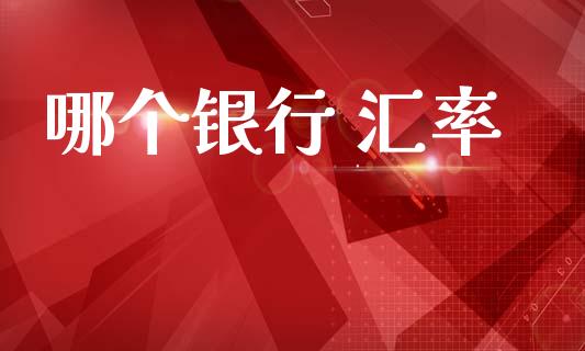 哪个银行 汇率_https://cj007.lansai.wang_金融监管_第1张