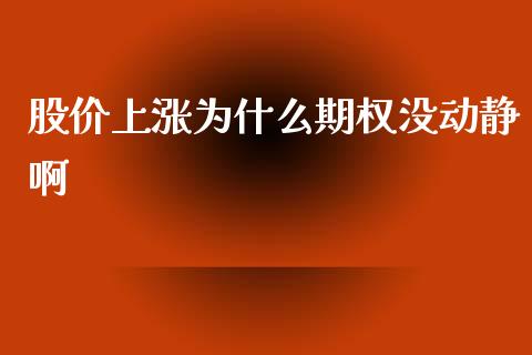 股价上涨为什么期权没动静啊_https://cj007.lansai.wang_期货开户_第1张