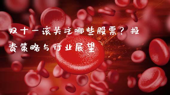 双十一该关注哪些股票？投资策略与行业展望_https://cj007.lansai.wang_全球市场_第1张