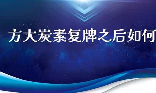 方大炭素复牌之后如何_https://cj007.lansai.wang_全球市场_第1张