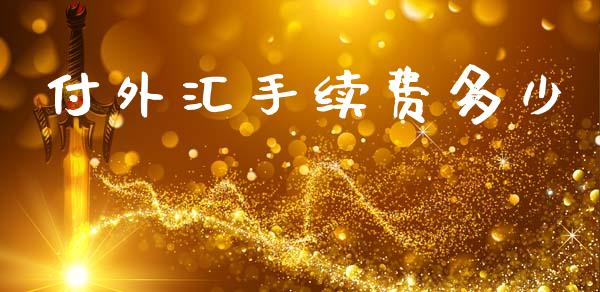 付外汇手续费多少_https://cj007.lansai.wang_金融监管_第1张