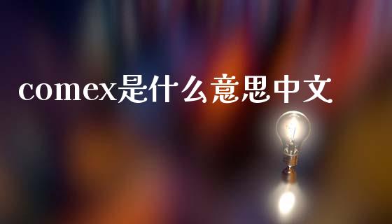 comex是什么意思中文_https://cj007.lansai.wang_全球市场_第1张