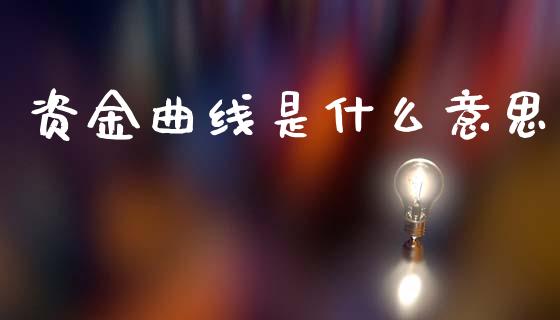 资金曲线是什么意思_https://cj007.lansai.wang_金融监管_第1张