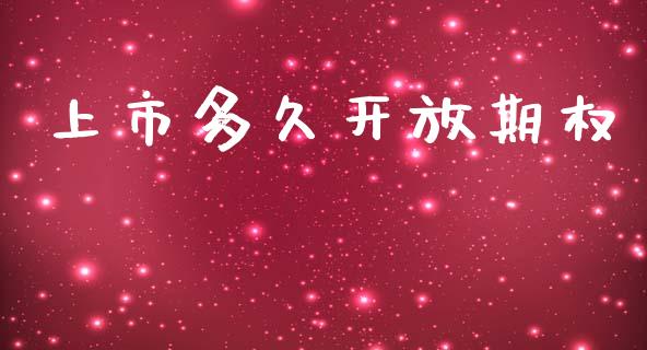 上市多久开放期权_https://cj007.lansai.wang_全球市场_第1张