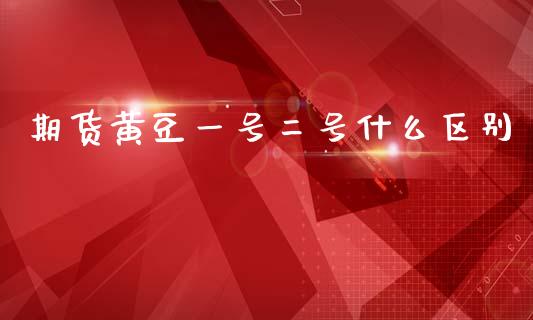 期货黄豆一号二号什么区别_https://cj007.lansai.wang_财经新闻_第1张