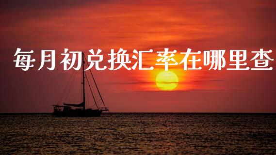 每月初兑换汇率在哪里查_https://cj007.lansai.wang_金融监管_第1张