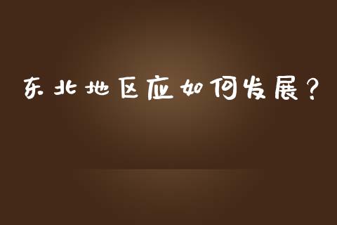 东北地区应如何发展？_https://cj007.lansai.wang_金融监管_第1张