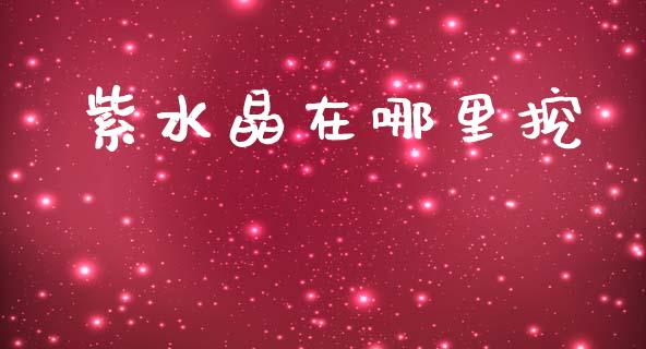 紫水晶在哪里挖_https://cj007.lansai.wang_全球市场_第1张
