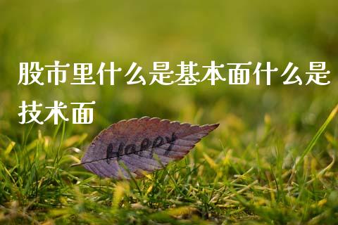 股市里什么是基本面什么是技术面_https://cj007.lansai.wang_外汇交易_第1张