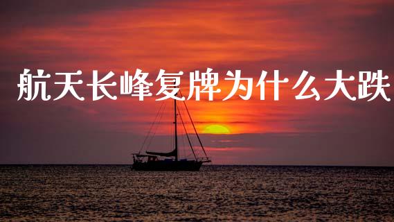 航天长峰复牌为什么大跌_https://cj007.lansai.wang_财经新闻_第1张