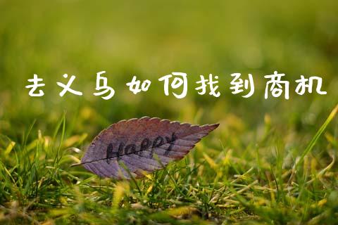 去义乌如何找到商机_金融监管_第1张_期货开户_金融监管_外汇交易_债券资讯_全球市场_财经新闻 去义乌如何找到商机_https://cj007.lansai.wang_金融监管_第1张